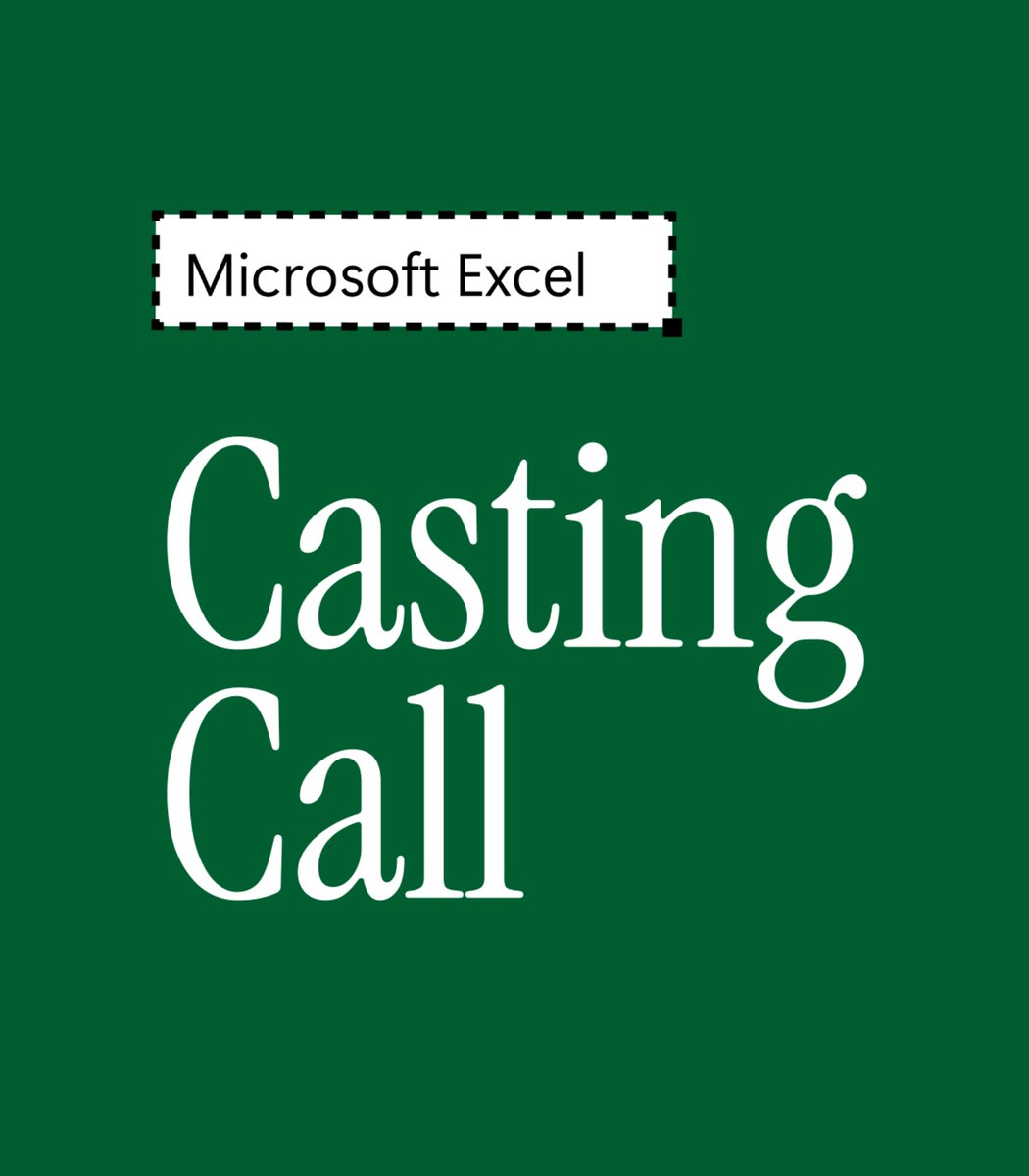 msexcel's tweet photo. Want to be featured in Excel content? 👀

We’re looking for elite spreadsheet users like you. The over-organizers. The shortcut snobs. The ones who spreadsheet everything. 

Learn more: https://t.co/yM7JG8Ete7 https://t.co/NaFtVKzkwi