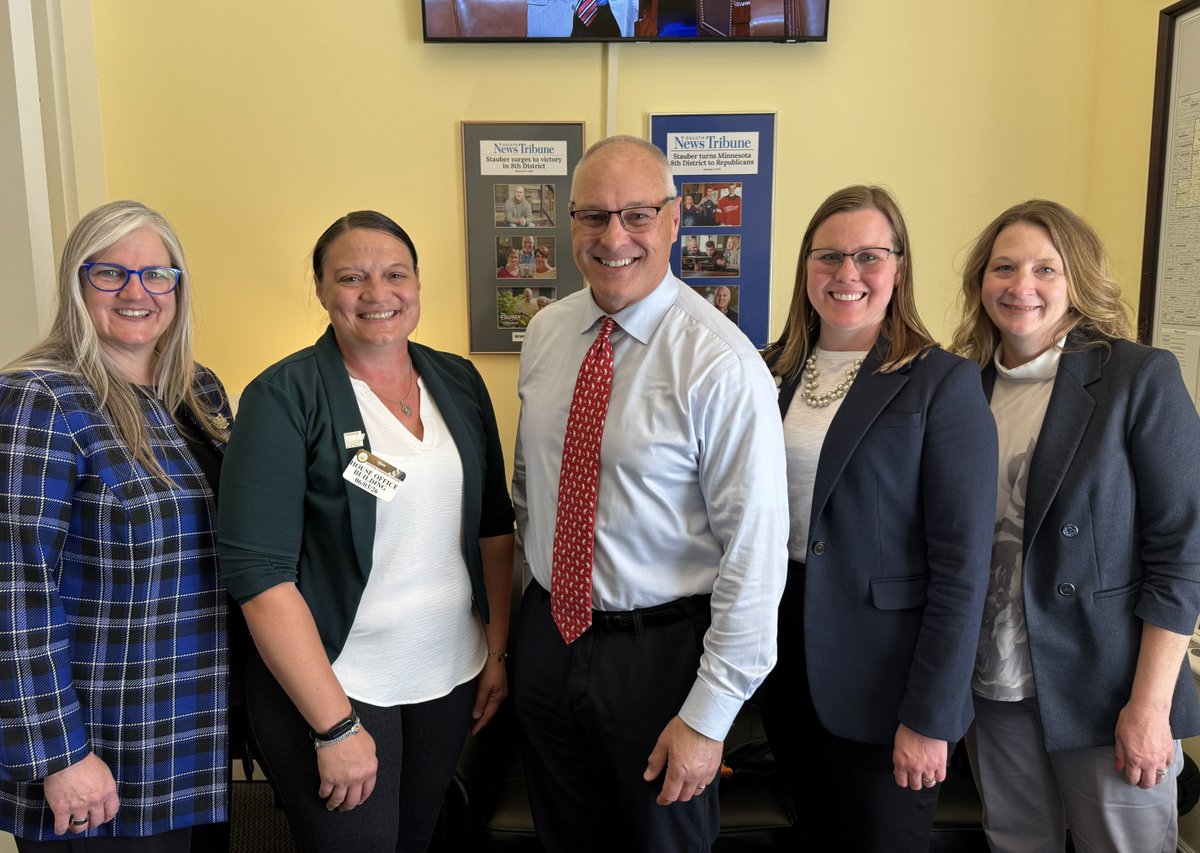 MNFarmBureau's tweet photo. Thank you, Congressman Stauber, for taking time to connect with Farm Bureau members and attendees participating in the American Farm Bureau ACE Conference in Washington, D.C. https://t.co/VoXHG3M2k0