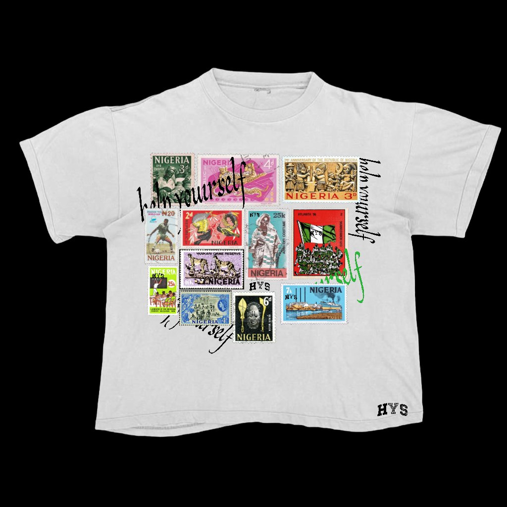 mr_6ways__'s tweet photo. Made this Shirt design using Nigerian Stamps
#hys #NigerianHistory https://t.co/4YF0ostOiD