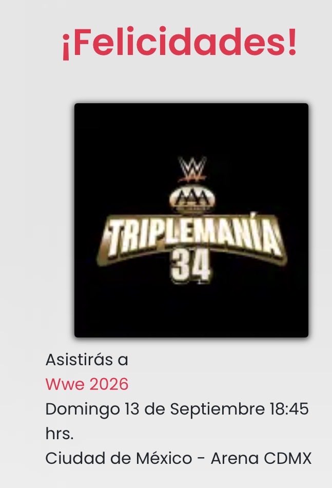 Dark_Ray01's tweet photo. Nos vemos en Triplemania 34, banda. https://t.co/by8cgOTpwU