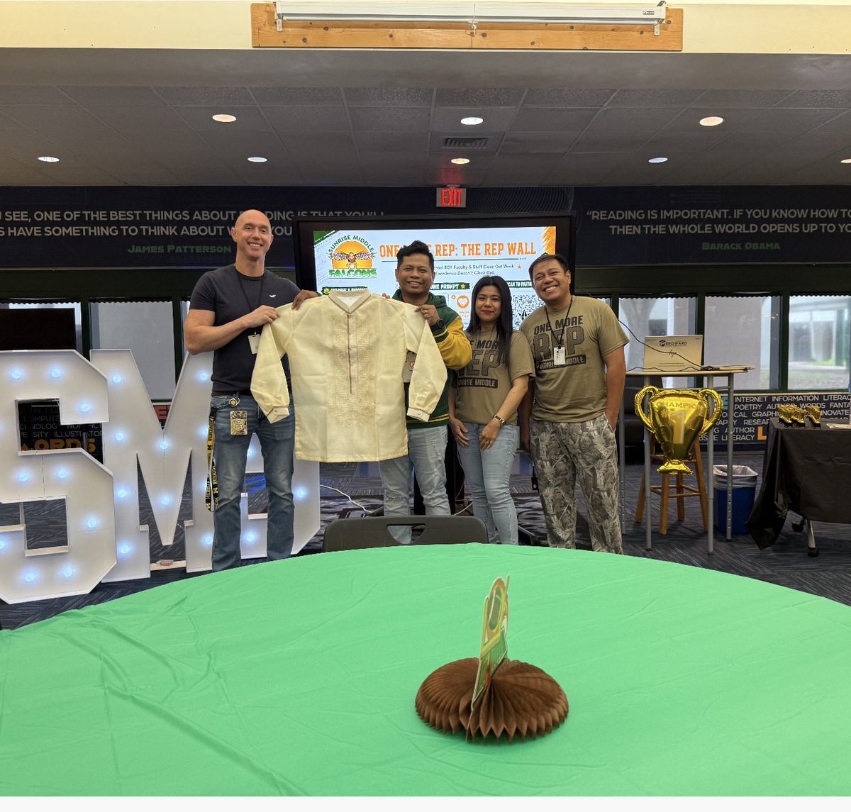 Ms_Everything09's tweet photo. Today, we say goodbye to our boss, Sir Ryan Atwood…who trusted us for four years to be part of his teaching team…Thank you for everything... We will truly miss you! 💙🙏…We gifted him a traditional Philippine national attire—the Barong Tagalog. 🇵🇭 https://t.co/YnkVmXG465