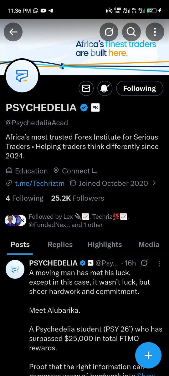 _eldadlarbi's tweet photo. @Alubarhika_ @Techriztm @PsychedeliaAcad Congratulations @Alubarhika_ on this massive milestone. You have motivated us to really do more.

Techriz: The market is not going anywhere. It will always present entries so don't rush. 
And he will later end with; imagine risking $1000 on this trade, you would have made $5000 https://t.co/IylajE26Cq