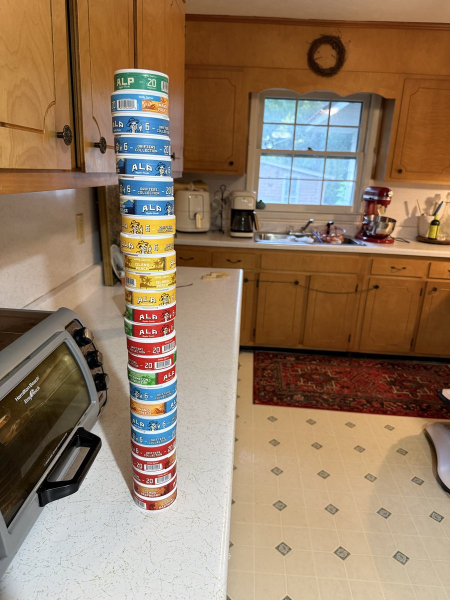 PeterRayM's tweet photo. Everything is good again in the world. I was down to my last pack. @alppouch love the new flavors https://t.co/IS2VB0nhXt