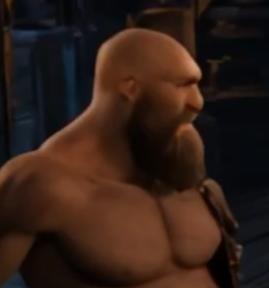 NotTheCigarette's tweet photo. @ActualRetards What's funnier is the guy generated a AI video instead of using actual footage.

Thanks to him now i know what a neanderthal version of kratos looks like https://t.co/yBBrObds75