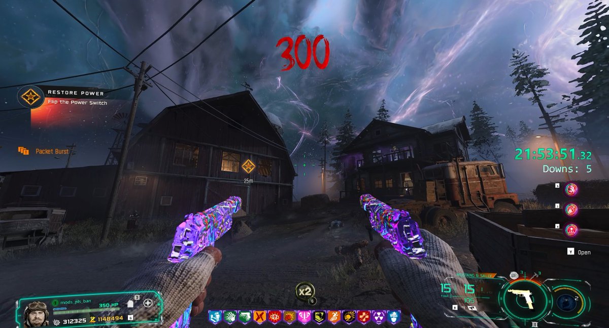 tuufpick's tweet photo. Farm First Room No Gums Round 300 fiiiiinaaaaly (the hardest part about this is that you only have Tier 1 Armor) buuut there we goo #bo7 #bo7zombies #codzombies #cod https://t.co/fCrsEoHieH