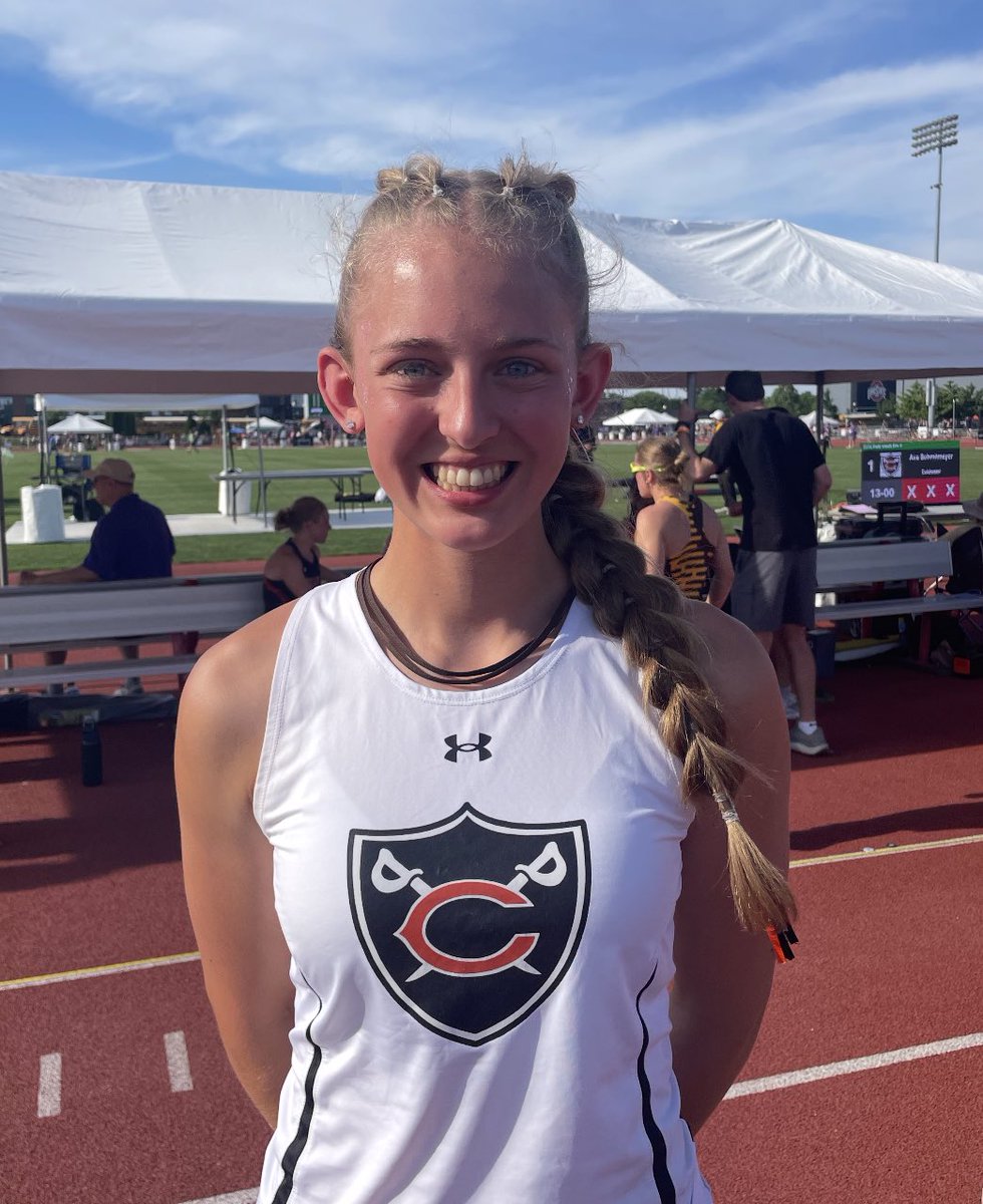 ColdwaterAD's tweet photo. State Champion and Ring of Honor for Ava Schmitmeyer in State Pole Vault! https://t.co/ziK2YrqPkH