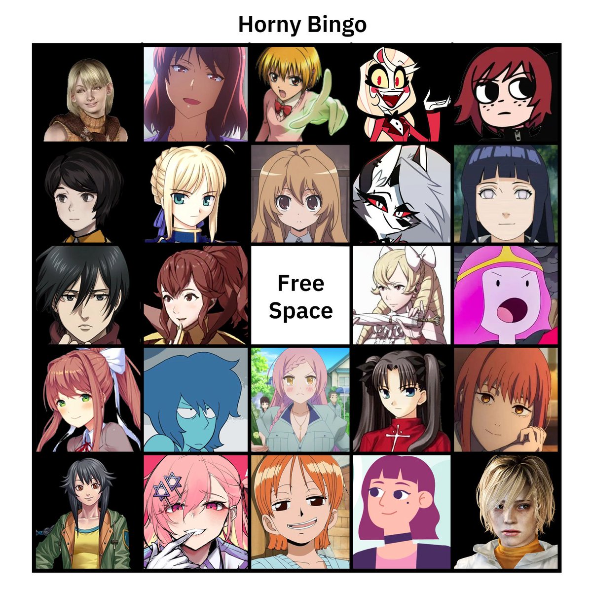 Silly_Fip's tweet photo. Evil Ass Bingo. https://t.co/MPfzrpSdl6