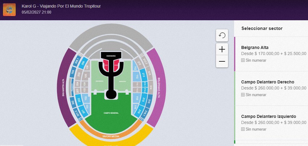 FlopBase2428's tweet photo. ¡Qué miedo!

Ninguna zona agotada todavía para el concierto de Karol G en Argentina. Aunque falten meses, la ex Bichota no generó expectativa y la demanda está bajísima.

¿Le quedó grande el Monumental o precios muy elevados para este tipo de cantantes? https://t.co/x92hovuFiO