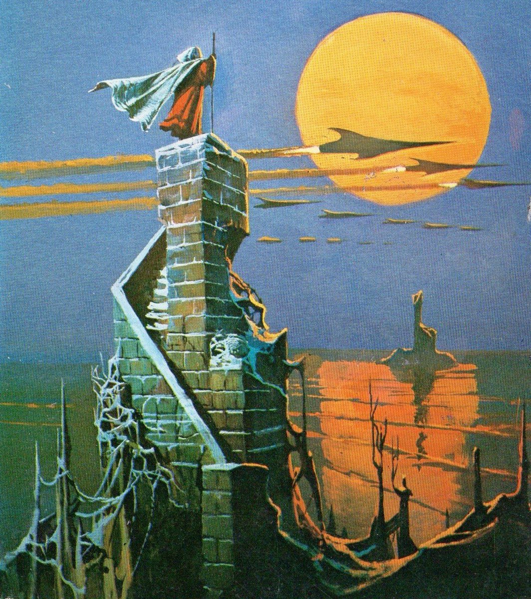retroscifiart's tweet photo. Art by Bruce Pennington for The Day of Their Return by Poul Anderson (Corgi, 1978) https://t.co/MYVu1QhvDU