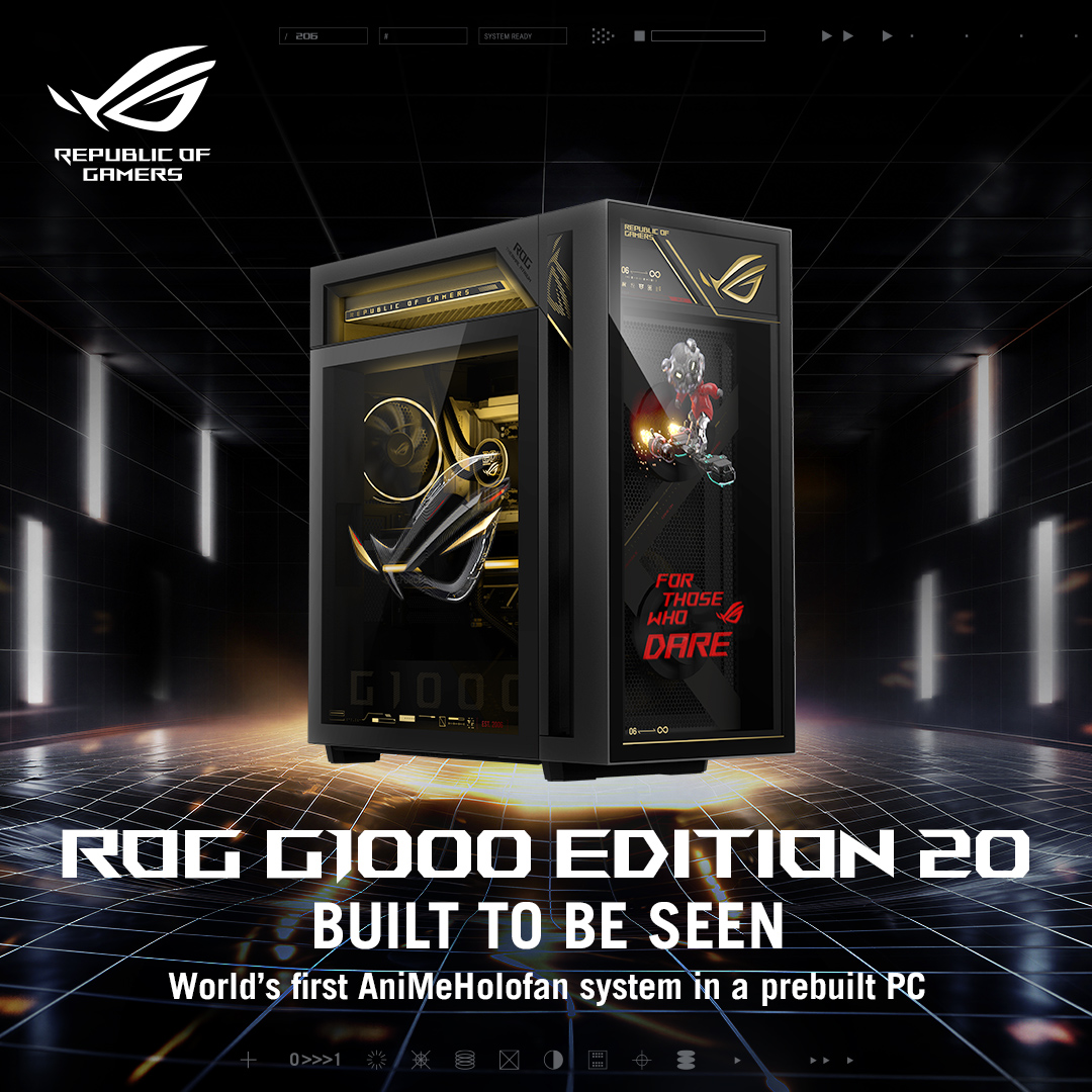 ROG_ANZ's tweet photo. Let the ROG G1000 Edition 20 crown your gaming legacy. 
Forged for the fearless. Crafted for the true collector.

Own the legend
#ROGG1000Edition20
#BuiltToBeSeen
#ROGCOMPUTEX2026
#ROG20thAnniversary https://t.co/Gf3gWmqxOJ