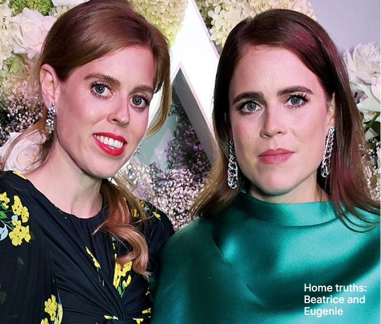 lady_doi's tweet photo. They might be blood princesses but I consider Beatrice and Eugenie to be shameless freeloaders.

They both work, as do their husbands but have never paid a penny in rent on their palace properties. The king pays it himself out of the Privy Purse.

Seriously, what do they contribute to the monarchy?