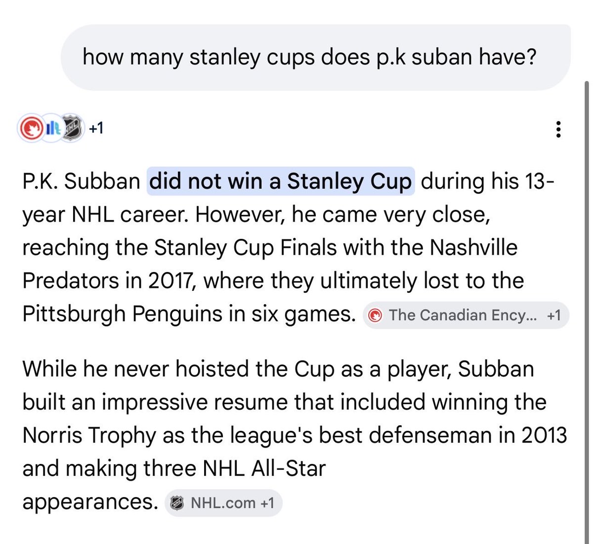 ZacharyAlpert's tweet photo. @PKSubban1 projecting much? https://t.co/u4aNsA4l5v