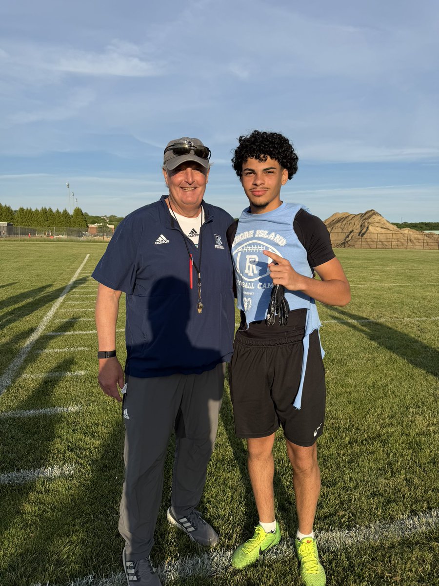 KevinJRoig's tweet photo. #AGTG After a great conversation with @CoachWillFlem and @coachflem l am blessed to receive my 2nd Division 1 offer from @RhodyFootball !

@CoachDunbar_ @SuffieldFB
@coach_hadac @PactPerformance @melitefootball @Coach_Feit 
@NE6FB_Recruits @belitetraining 
@michael_okeefe3 @PRZNewEngland