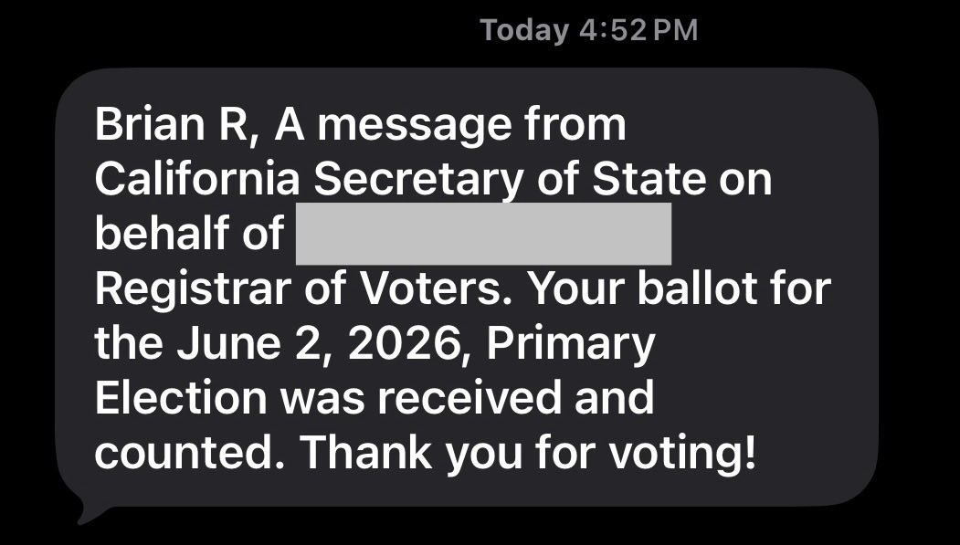 BrianRoemmele's tweet photo. Just got this text message. How many days does it take to “receive” this letter along count it? https://t.co/C5dAs4gO9t