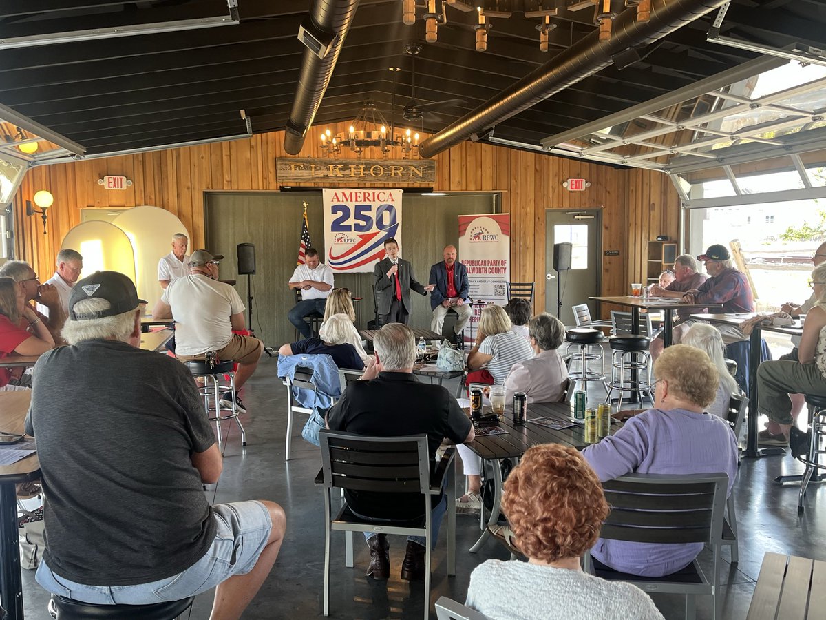 nickpolceWI's tweet photo. @walworthgop Sec State Candidate Forum tonight.  @Brayden_Myer @nateforwi @JayForWisconsin https://t.co/WuyugLdXYU