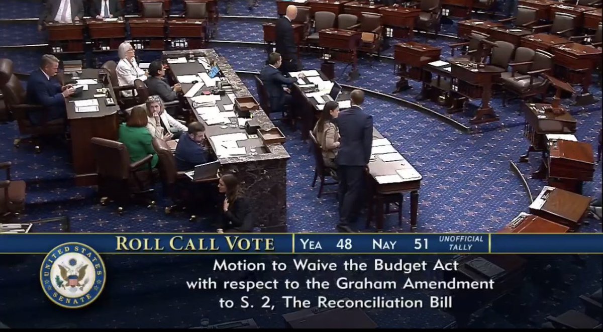 BethanyForTruth's tweet photo. 🚨 BREAKING: SENATE RINOS JUST MURDERED THE SAVE AMERICA ACT!!

The US Senate voted 48-50 to kill key provisions of the SAVE America Act, including nationwide voter ID and proof of citizenship for federal elections.

Thom Tillis, Lisa Murkowski, Mitch McConnell, and Susan Collins joined every single Democrat to stab election integrity in the back.

Even WITH Trump in the White House and Republicans controlling the Senate, these spineless establishment fossilized POS COWARDS still can’t bring themselves to do the most basic thing: make sure only American citizens vote in American elections!!!!

This is absolute insanity. They don’t want secure elections, they want easy cheatable ones.

America should not be OK with this and should be doing something about it. That’s all I’m gonna say.. 🤐 

Unconscionable.