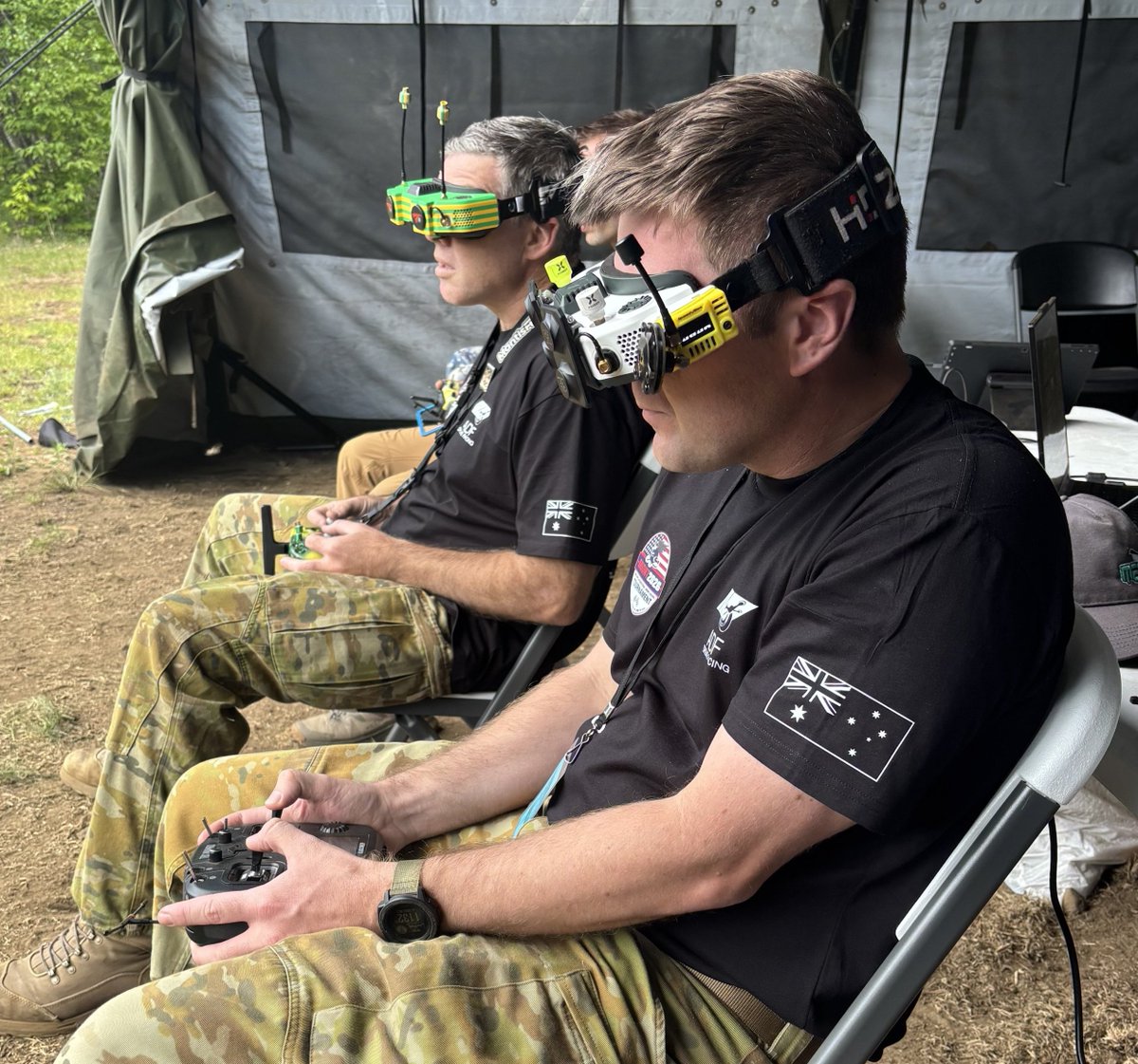 AUADRT's tweet photo. Its finals day at #MIDRT_US26: Team @DefenceAust is in a commanding position - Send some love to #YourADF #DroneRacing pilots!
#SendIt!
@ChiefAusArmy @SEAC_ADF @DGFLW_AusArmy @ASArmyCadets https://t.co/mLOGw2HFeO