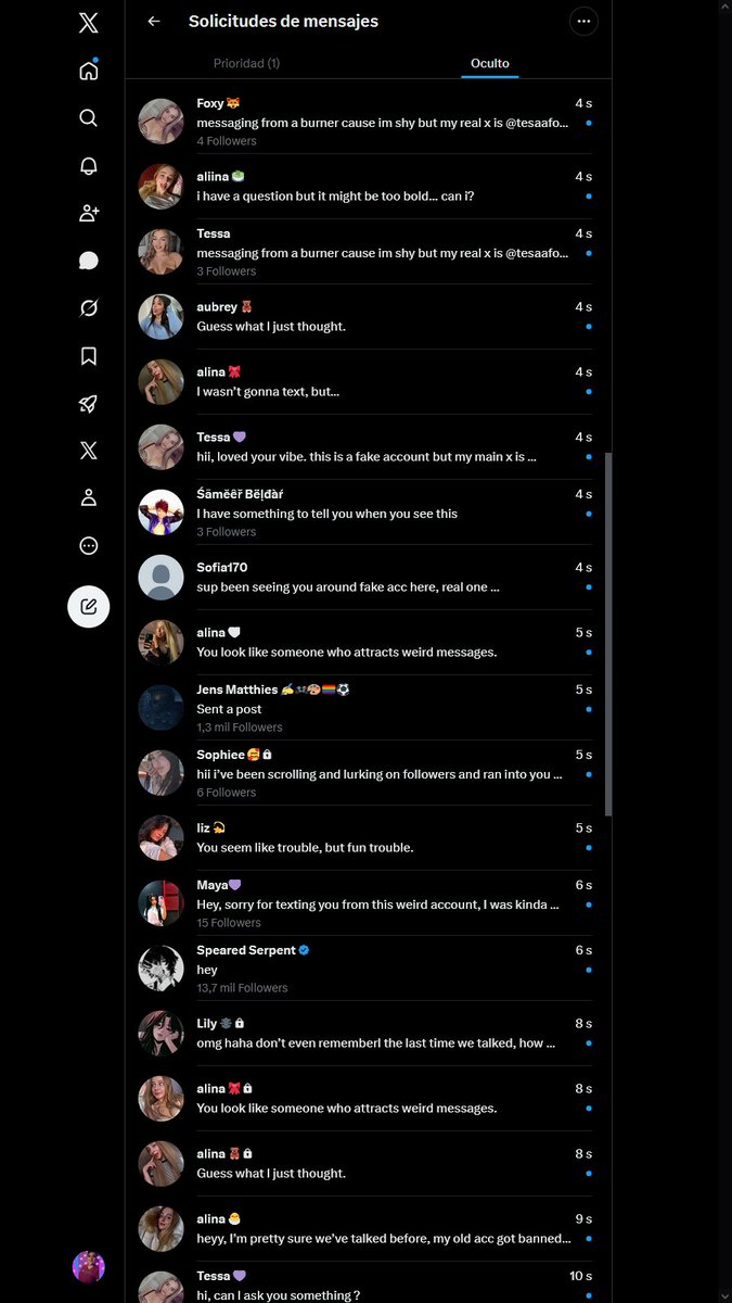 SexyValquiria95's tweet photo. Yes, I'm a very popular girl!😊😘💖
Well, I think they're all my spam messages, ha ha ha!🤣
It's funny and surprising at the same time to see all those messages "seeking my attention."😂🤷♀️🤪
#Memes #Fun #XSpam https://t.co/rXmS4jQAgS