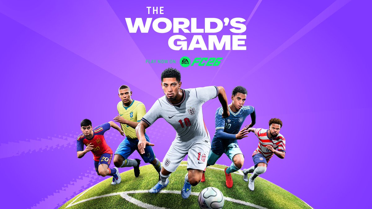 NintendoLatam's tweet photo. ¡Arranca un verano de futbol internacional con la actualización The World's Game, ya disponible en EA SPORTS FC 26 sin costo adicional!

Juega ahora en Nintendo Switch 2 y Nintendo Switch: https://t.co/rbXJ3GXZe2 https://t.co/7IhjsrXhx6