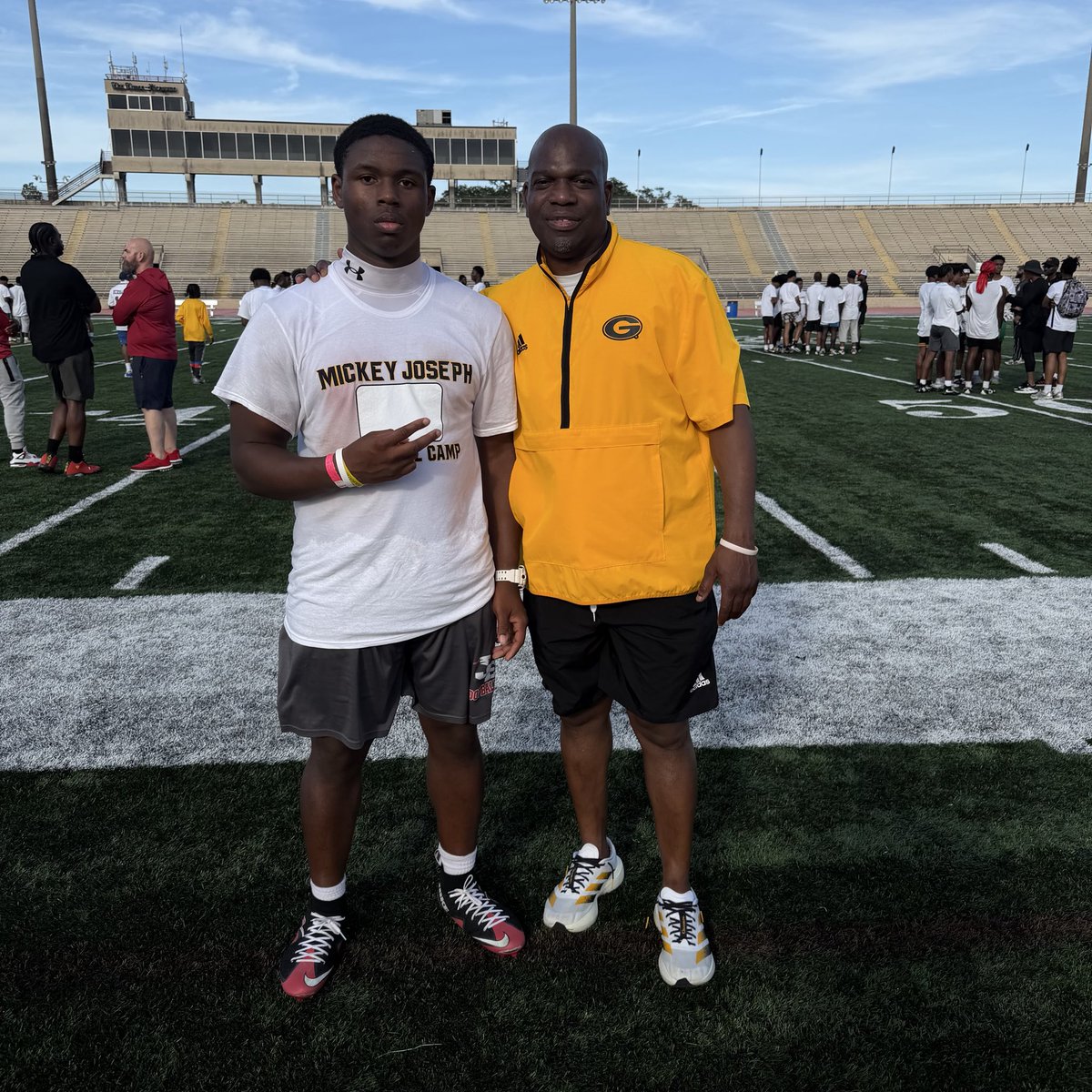 DominicWebber24's tweet photo. Just attended Grambling State Camp had a great opportunity to showcase my talent with Coach Peters @KrisPeters06 @GSUFootball01 https://t.co/MW9enqJeLa