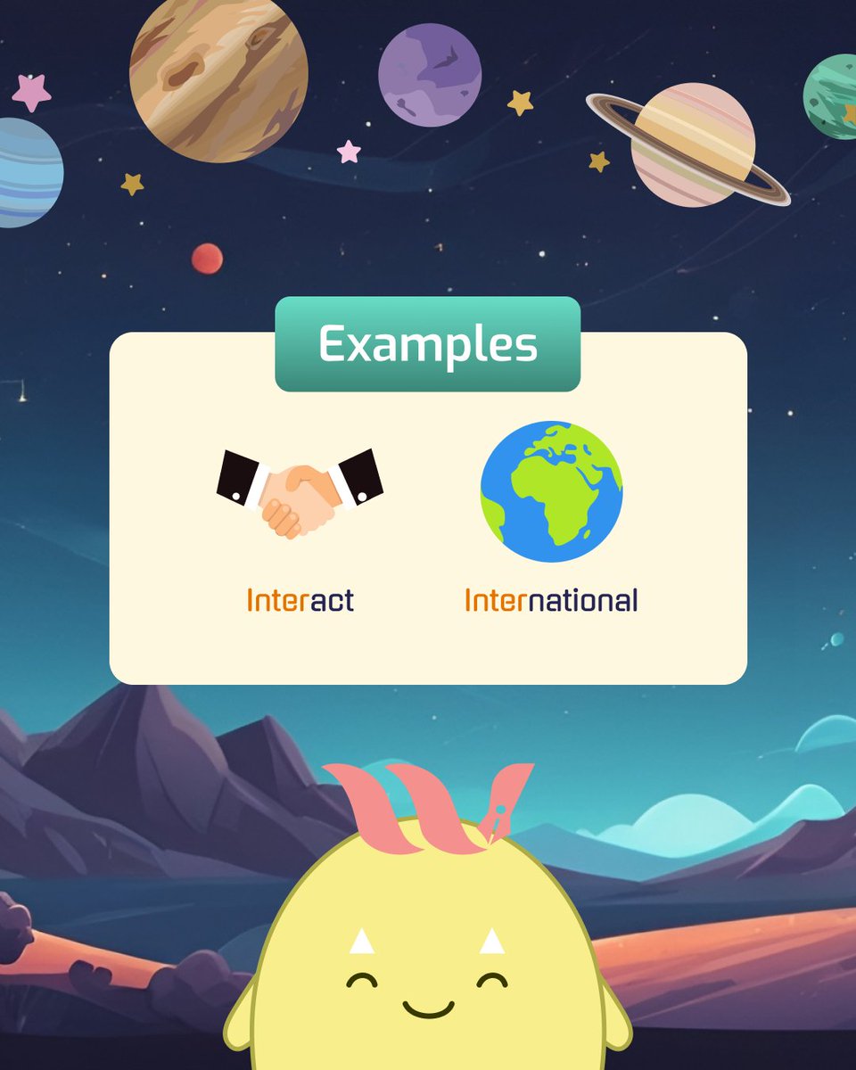 wordoem's tweet photo. Learn With Wordoem: Word Root “Inter”
#poetry #word #guessing #game

The root inter means between or among. Once you notice it, you will start spotting connections everywhere.

Learning roots helps you understand big words in a simple way. Keep exploring with #Wordoem! https://t.co/LByb3uqM11