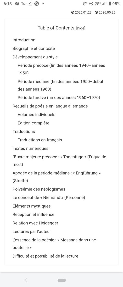Landolt_C's tweet photo. « Loué sois-tu, Personne (Gelobt seist du, Niemand) » —

Des articles d’introduction sur la poésie de Paul Celan sont disponibles en 30 langues.

→ https://t.co/ixKGukZefb

Chaque page mentionne l’état des traductions académiques.

#PaulCelan #Poésie #Littérature https://t.co/OeMBf28nCT