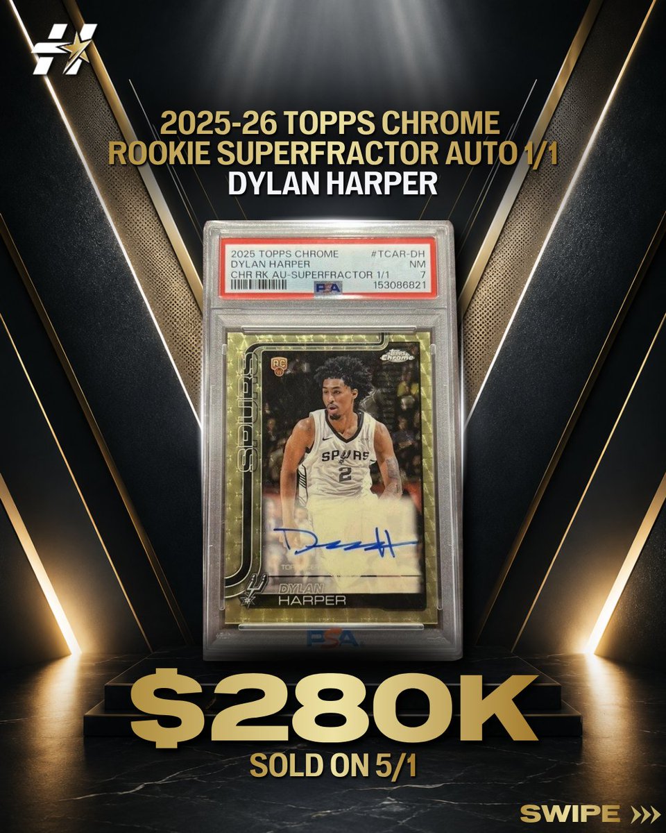 headlinebreaks's tweet photo. The 5 biggest NBA card sales during the playoffs all belong to NBA Finals players.

The market doesn't wait for the trophy. 

#NBA #NBAFinals #BasketballCards https://t.co/1uqYa3UdZH