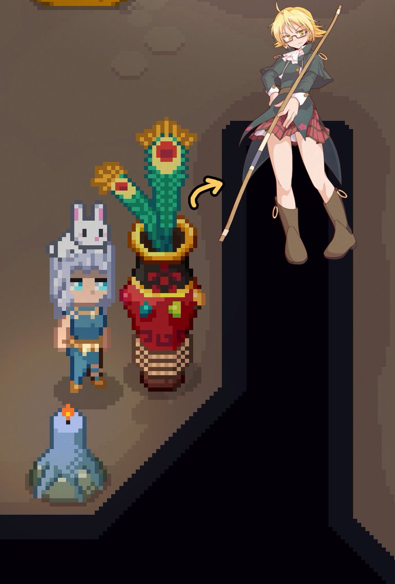 CielChandelleur's tweet photo. Snapshots on all the beautiful creations I did for yesterday's #RootsOfPacha stream -
What unexpected crossover fan content😄
#Vtuber #ENVtuber #touhou #東方Project #海鮮堂 https://t.co/w7jTbGEsaZ