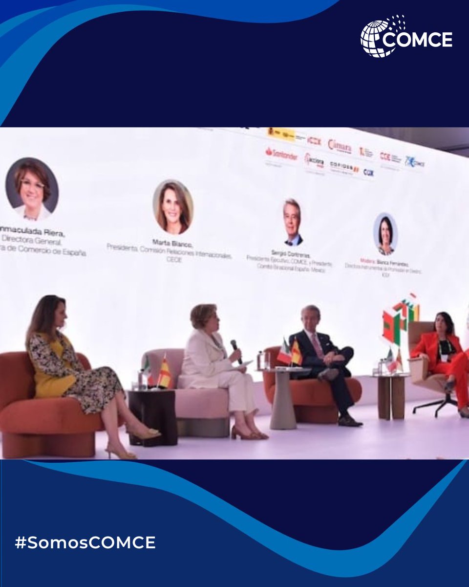 ComceOficial's tweet photo. 🇲🇽🇪🇸 Don Valentín Diez Morodo, Presidente Honorario del COMCE, participó en el Encuentro Empresarial España-México, con motivo de la visita de Don @carlos_cuerpo, Vicepresidente Primero del Gobierno de España y Ministro de Economía, Comercio y Empresa, del que el COMCE fue parte. https://t.co/E0a591SP8F