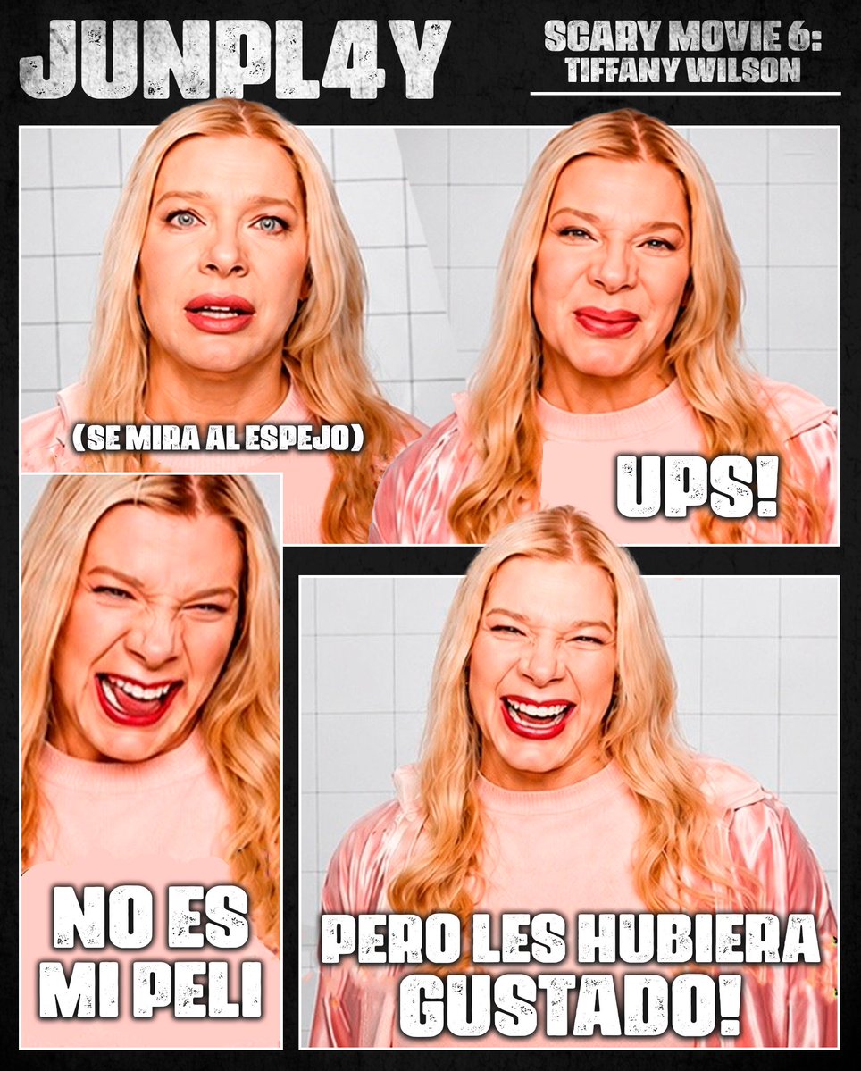 Jvnpl4y's tweet photo. SCARY MOVIE 6: El cameo de Tiffany Wilson (personaje de 'Dónde Están Las Rubias') es sin duda una de las mejores e inesperadas escenas de la película. https://t.co/bPmAQIkLyU