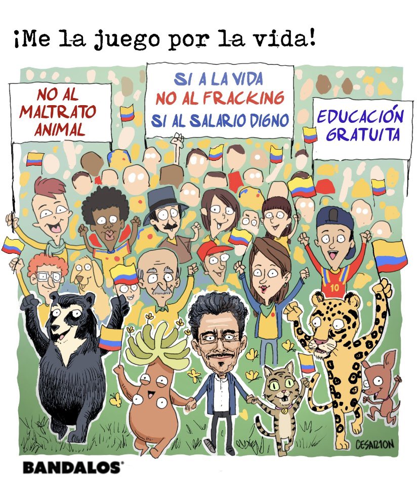 BandalosSC's tweet photo. La camiseta es de todos y todas. La vida y el país son de todos y todas.

#Caricatura para #Bandalos de @DeZurdalAngulo https://t.co/dOti7gUNPJ