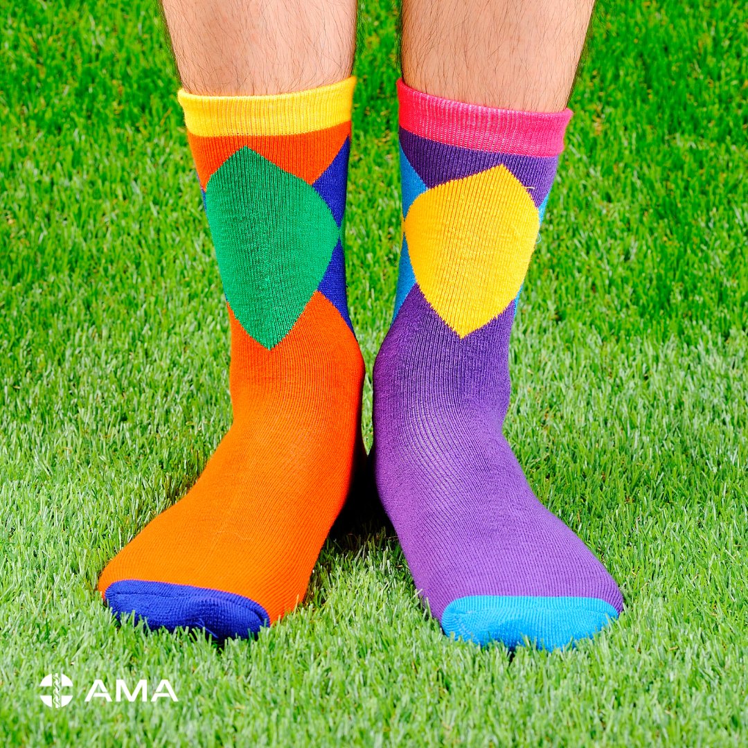 ama_media's tweet photo. Today is #crazysocks4docs day
Crazy Socks 4 Docs aims to help break down the stigma around mental health issues in doctors and health professionals.
So, get out your wackiest socks, pop them on, and help start the conversation today. Find out more at https://t.co/ZOVGTiMJpj https://t.co/OLlGIfUieD