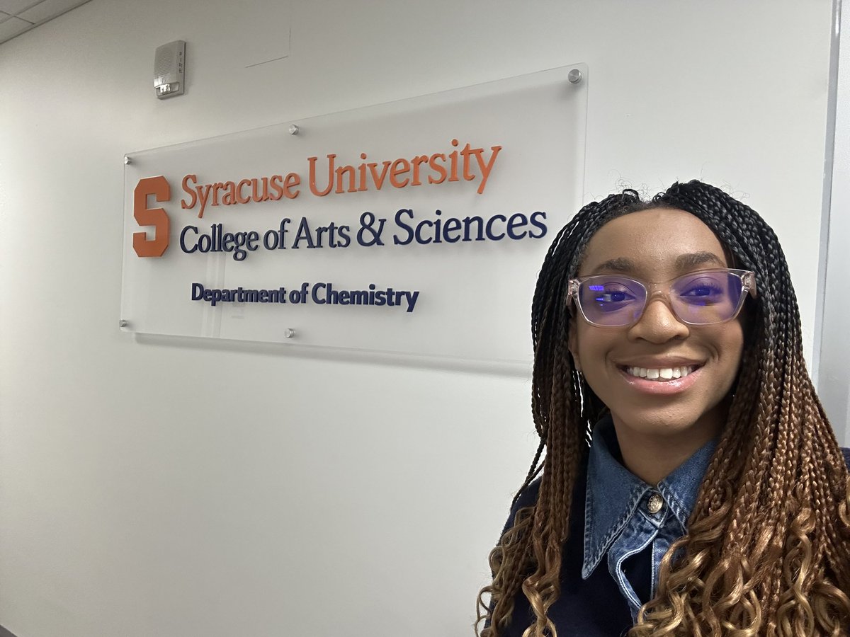 olaroseofficial's tweet photo. This summer, I’m a SOURCE Research Assistant in Dr. Xiaoran Hu’s chemistry lab at Syracuse University, &amp; a volunteer at Crouse Health &amp; St. Joseph’s Primary Care Center. I’m grateful for these experiences that will bring me closer to my goals. Full post: https://t.co/UGQFrdrwFO https://t.co/U2wj6vIjUG