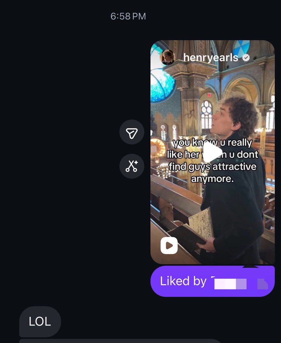 IsHungover's tweet photo. Convincing a girl her boyfriend liked this reel #goodbit https://t.co/FA05H3MWnJ