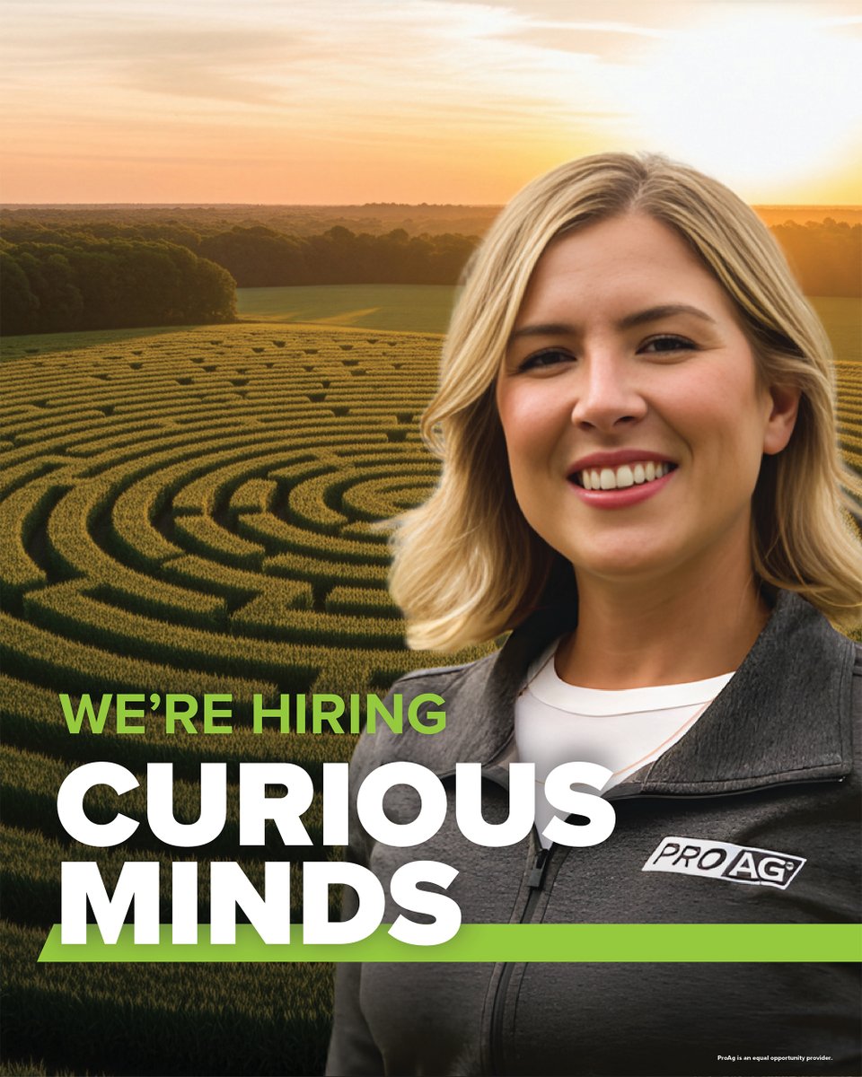 ProAgIns's tweet photo. Ready to build your skills for the future? A career at ProAg is the start of something bigger. Join our team and help build a brighter future — for yourself, independent agents, farmers and ranchers. Join our growing team today. https://t.co/x1wJY8lyjv