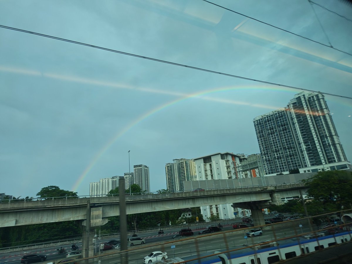 Dongususus's tweet photo. Wow a rainbow on Pride Month. What are the odds.

At the same time, I convinced my mother that the L in LGBT stood for Leprechaun which is why the rainbow is their symbol. https://t.co/aRRADdnW0J