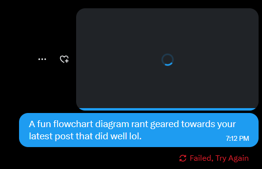 StudioDraxi's tweet photo. How does this happen in 2026. Do we not know how to send a message yet? Is this really a thing @X ? #indiedev #devlife #really https://t.co/0apJT5apJj