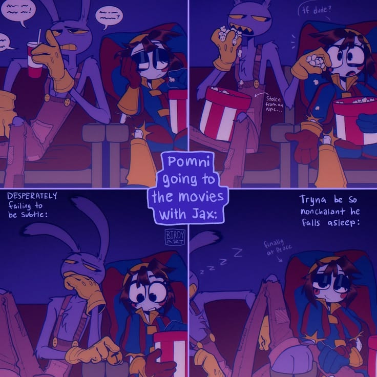 noahcharles9999's tweet photo. Jax trying way too hard to be smooth and failing miserably 🐰🍿

Art by: Birdy_Art 🎨

#Pomni #Jax #Tadc #Jaxni #TADCcomic #Itsnotmyart #DigitalArt #ArtistOnTwitter #OC #TheAmazingDigitalCircus https://t.co/kB69t2PdNJ