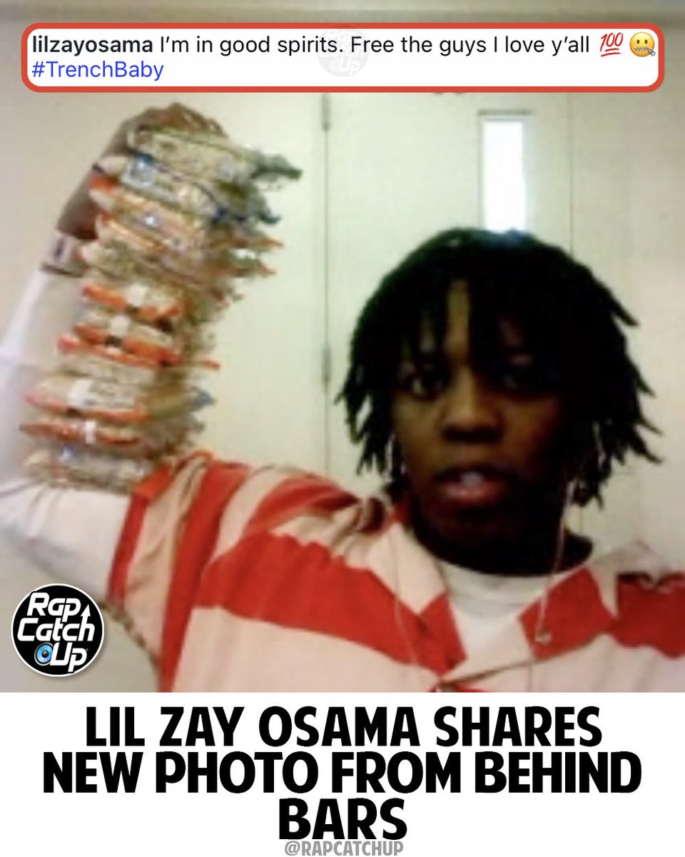 RapCatchUp's tweet photo. Chicago rapper #LilZayOsama poses for a photo at video visitation and shares a message after his recent arrest on home invasion charges over a incident which occurred in Winnetka, Illinois in March: “I’m in good spirits. Free the guys | love y’all 💯🤐” 📸 https://t.co/G5NHKeQWub