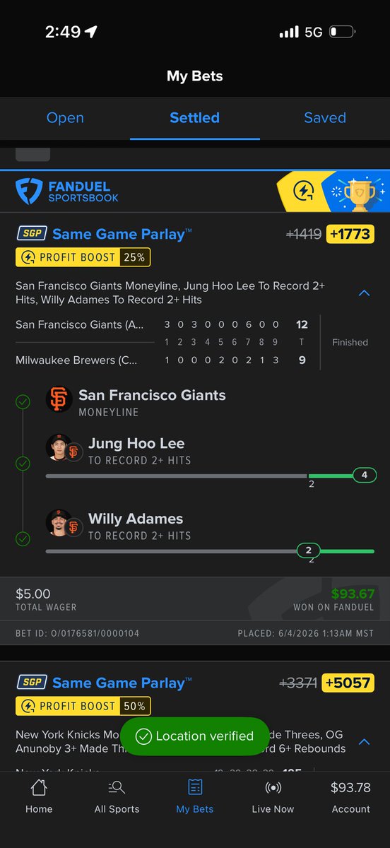kidsadegenerate's tweet photo. Bang. #GiantsWin https://t.co/x8VrdYpFFj