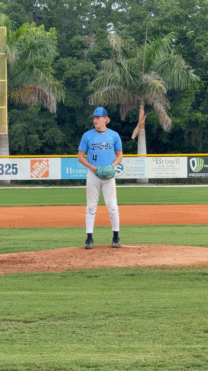 Dustin10449226's tweet photo. @AMI_Tourists @IUCBASE
Rigg Mahurin IU Columbus commit LHP went 4 innings today in the Florida Gulf Coastal League.  Glad to see him back to having fun.
0 walks
2 K's
0 ER https://t.co/zQYEvAGEWC