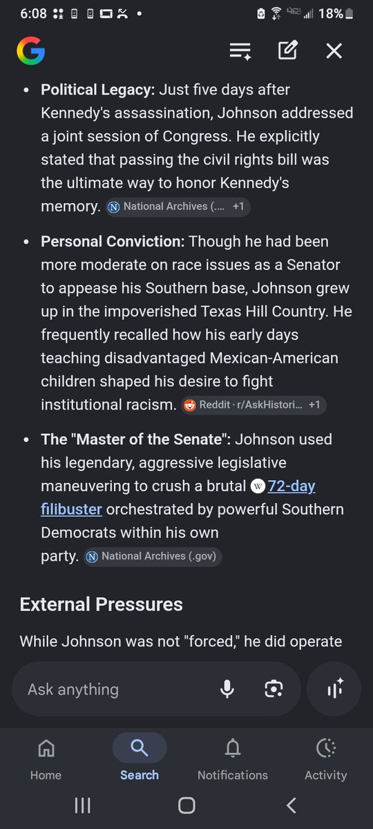 LadyForProgress's tweet photo. @JoeJoe32536 @Nguyen_anime3 He was following John F Kennedys wishes. The civil rights act was pushed by Northern democrats like Kennedy. Where did you learn your fake history? After civil rights act, Nixon did the southern strategy to woo southern racists to republican because they were against it. https://t.co/RcuXktSB3j