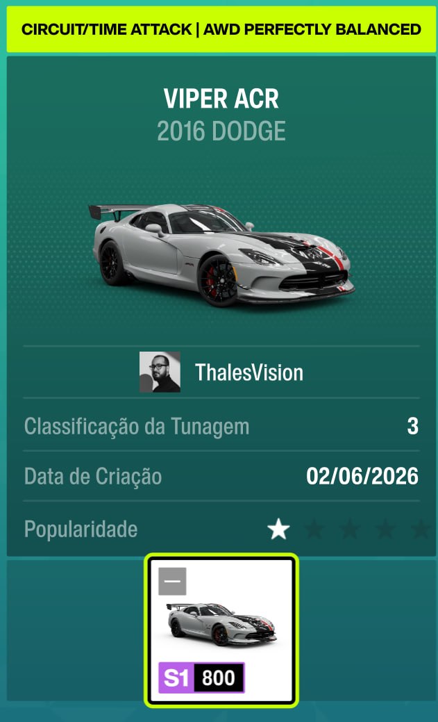 thalesvisionx's tweet photo. @alestlima @MifuneAugusto Faço tunagens focadas em circuito, essa aqui é uma delas! Se puderem seguir e dar aquela força, tamo junto!! https://t.co/WhU8NE6pDO