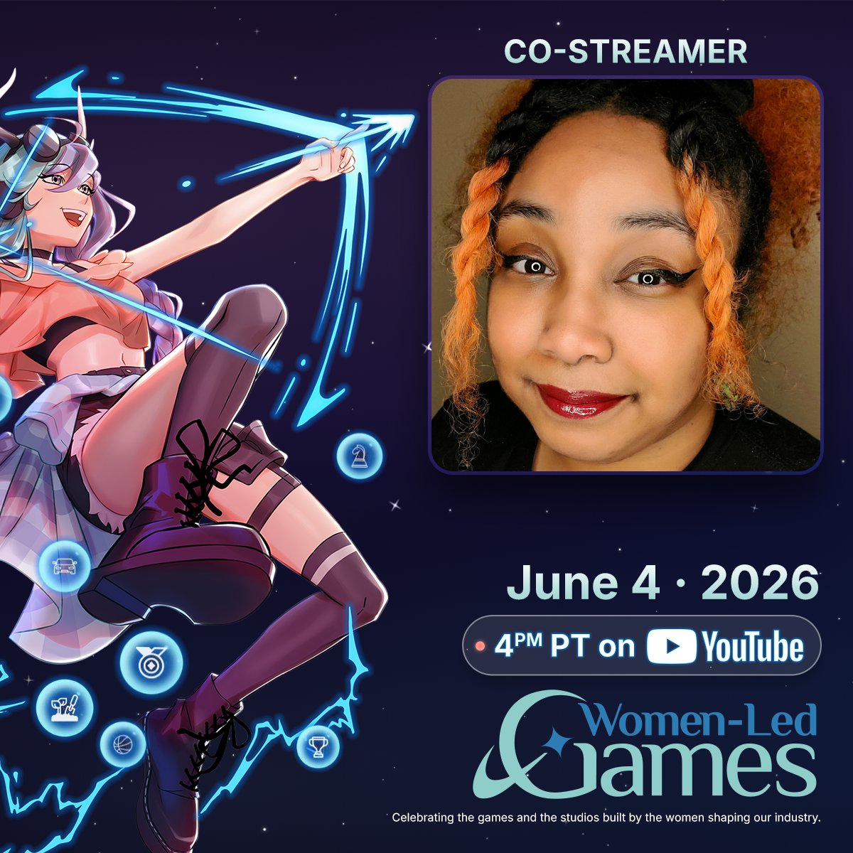 Super_Namu's tweet photo. Surprise I'm an official CO-Streamer for @womenledgames Showcase: Summer Game Fest Edition again! Cant wait to see what new games are coming out!
#WLGxSGF26

https://t.co/d2XX6j0nKu https://t.co/KP1s8rKZcN