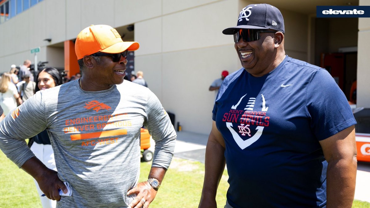 Broncos's tweet photo. Inspiring the next generation. 🏈

HC @SeanPayton hosted more than 100 coaches representing 56 Colorado high schools to watch today's #BroncosOTAs practice! https://t.co/aA5IHlGqPq