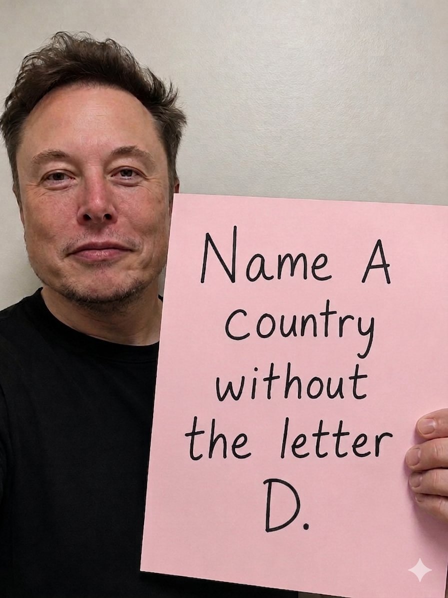 NewsPhysical's tweet photo. Name A country without The letter D.

What’s your answer? https://t.co/5aELffkfsR