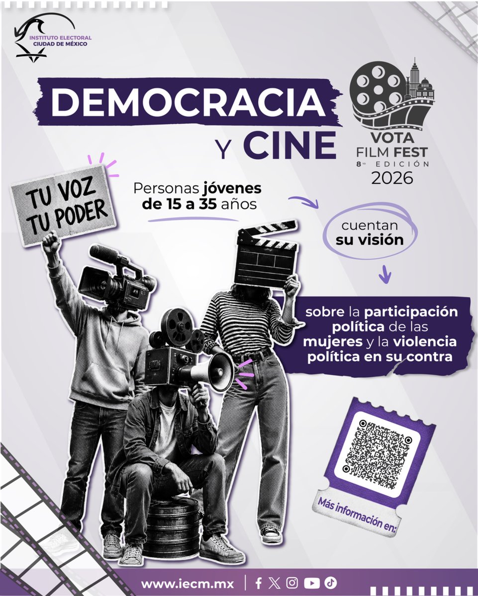 IECMDD09's tweet photo. Las historias también inspiran y motivan la participación ciudadana. Súmate a Vota Film Fest y utiliza tu talento cinematográfico para expresar ideas sobre democracia y ciudadanía. https://t.co/dqX7rvwQw6