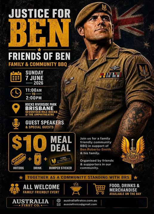 OneNationAus's tweet photo. Justice for Ben. One Nation’s support for Ben is unwavering. We will always stand by our veterans. https://t.co/dJFgorPCrH