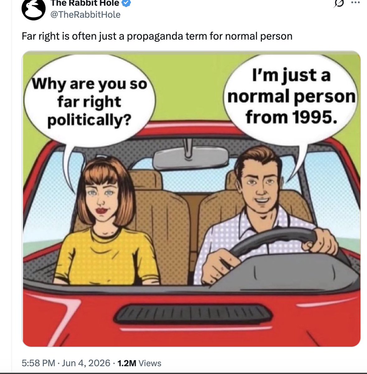 CathyYoung63's tweet photo. Yeah, a "normal person from 1995" totally argued that 1/3 of the US population should be deported and foreign-born Americans shouldn't be able to hold public office https://t.co/TgsxHyHid0