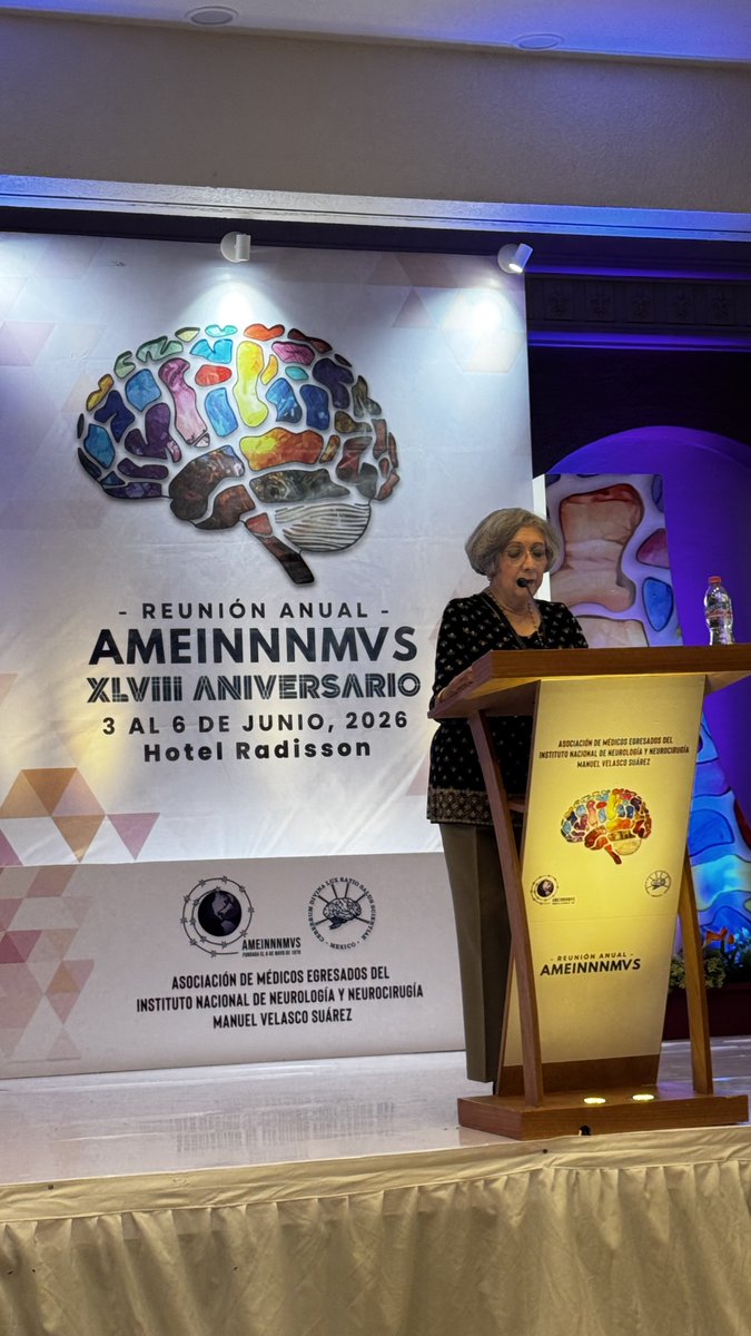 aarcsoul's tweet photo. Dra Lilia Nuñez informando el segundo año como presidenta de la Asociación Mexicana de egresados del Instituto Nacional de Neurología y Neurocirugía MVS https://t.co/3NLHcykVFW
